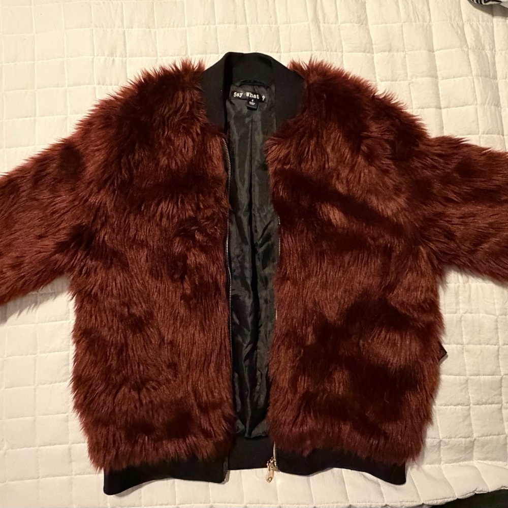 Say What? Rich Brown Teddy Jacket